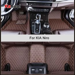 Floor Mats Carpets KAHOOL Custom Car Floor Mats For KIA Niro Auto Accessories Foot Carpet Q231012