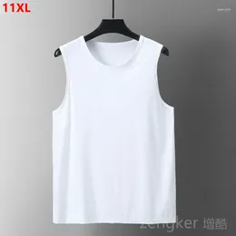 Men's Tank Tops 11XL Summer Large Size Sleeveless Vest Men Plus Sports Fitness Quick-drying 10XL Bottoming Top Vests