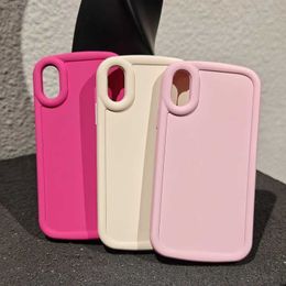 Cell Phone Cases High Beauty Candy Colour Suitable for xsmax Phone Case iPhone Xr Full Cover 14/13/12/11pm Silicone Full Cover Anti Drop Feel 15pro L2310/12