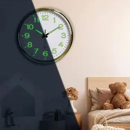 Wall Clocks Clock With Glow Dark Hands Easy-to-read Minimalistic For Elderly Glowing Silent Bedroom Or Room