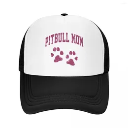 Ball Caps Pitbull Mom Unisex Lover Gift Design Baseball Cap Rave Sunhat Sun Hat Women Men'S