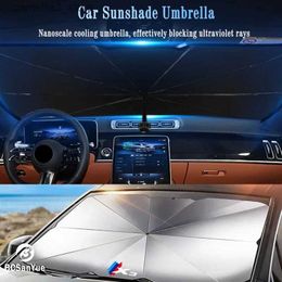Car Covers Car Foldable Sunshade Umbrella Front Window Sun Shade Cover for Bmw X3 F25 E83 G01 Car Windshield Parasol Protection Accessories Q231012
