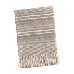 Scarves Women's Autumn Winter Striped Imitation Cold Neck Warm Scarf Cool Scarfs For Men Silk Hair