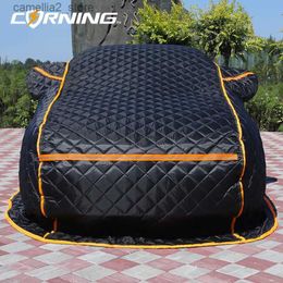 Car Covers Car Cover Waterproof Outdoor Winter Anti Hail Car Covers Cotton Thickened Protection Full Snow Awning Sunshade for Sedan SUV Q231012