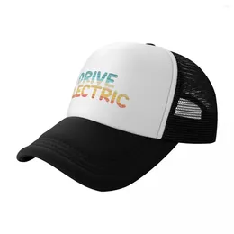 Ball Caps Drive Electric Vehicle EV Car Gift Retro Sunset Baseball Cap Fashionable Hat Hip Hop Trucker Mens Women'S