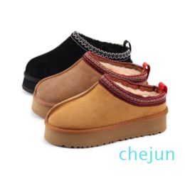 platform slippers snow boots keep warm boot Sheepskin Plush casual boots with box card dustbags With antelope reindeer Colour Beautiful Christmas