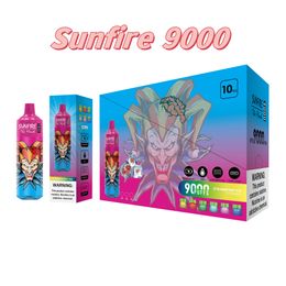 Original Sunfire 9K PUFFS 9000 Vape 0% 2% 3% 5% Disposable Vape Pod 9000 Puffs Electronic Cigarette E Cig Bars Electronic with Logo Custom Wholesale Factory Price Poland