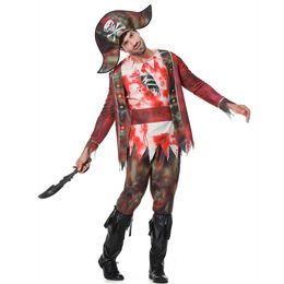 Cosplay Halloween Pirate Adult Male Scary Zombie Captain Cosplay Masquerade Party Costumecosplay