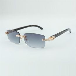 endless diamond buffs sunglasses with 3524012 with natural black horns legs and 56mm lens242W