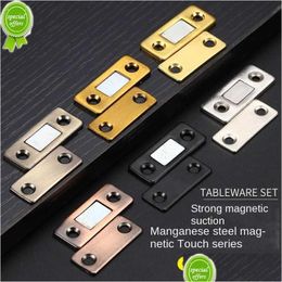 Door Catches Closers 2Pcs Magnetic Cabinet Magnet Stops Den Closer With Screw For Closet Cupboard Furniture Hardware Drop Delivery Dhek8