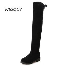 Boots Were thin over the knee high boots women winter shoes woman Europe Canada plus Cotton long Party boots Casual ladies shoes 231011