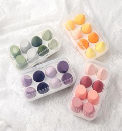 Makeup Blender Cosmetic Puff Sponge with Storage Box Foundation Powder Beauty Tool Women Make Up concealer sponges 8pcsset2839300