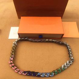 2020 Latest launch French Masters Designed Luxury men and women Bracelets CHAIN LINKS PATCHES Coloured Bracelet Necklace Jewelry304x