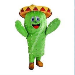 Performance Green Cactus Mascot Costume High Quality Cartoon theme character Carnival Adults Size Christmas Birthday Party Fancy Outfit