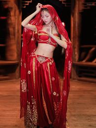 Stage Wear Drama Ancient Costume Dance Female Tianzhu Exotic Belly Performance Skirt Suit
