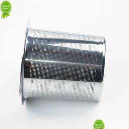 Tea Strainers 1Pcs 304 Stainless Steel Strainer Dual Ear Fine Mesh Filter Infuser Reusable Kitchen Accessories Handle Clip Drop Deli Dhvgq