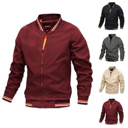 Men's Jackets Clothing Mens Sweaters Weather Leisure Colour Zipper Cold Matching Sleeve Jacket Hooded Pocket Long Coat Men Down