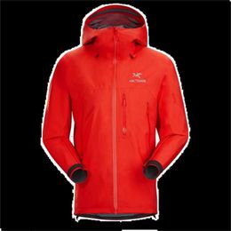 Jackets Man Designer Arcterys Hooded Sweatshirt ARCTERYS Beta SV Series Mens Outdoor Sprint Coat Windproof and Rainproof Jacket Mountaineering Ski Coat Royal HBXO