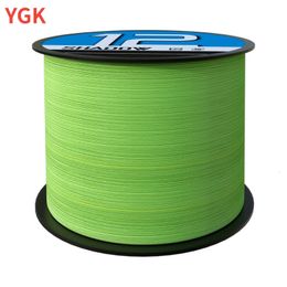 Braid Line 300M 500M Japan YGK X12 Upgrade Green Braided Fishing Line Materials From YGK 14LB-80LB High Stength Sinking Type PE Line 231012