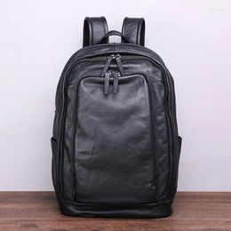 Backpack Business Casual Men's Portable Dual-Use Large Capacity Travel Soft And Comfortable Handmade Computer Bag