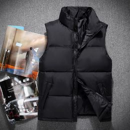 New Mens Jacket Sleeveless Vestmen's and women's the face Winter Fashion Casual Coats Male Down Men's Vest Thickening Waistcoat Plus