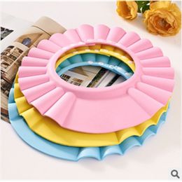 Shower Caps Wholesale 10Pcs/Lot Baby Child Kid Shampoo Bath Shower Wash Hair Shield Hat Cap 231006