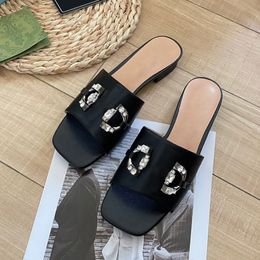 Designer Slides Women Slippers Luxury Sandals Brand Sandals Real Leather Flip Flop Flats Slide Casual Shoes Sneakers Boots by brand W407 007