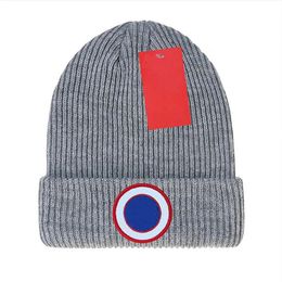 Designer knitted hat popular canada winter Classic Letter goose Embroidery Caps Fashion Street Men Women Hats S-8