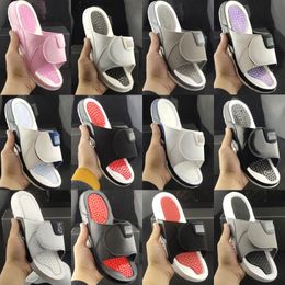 2023 Hydro Slides women men summer beach Slippers Hydro IV 4 4s Slide Black Sandals Blue White Red grey Outdoor Basketball Shoes Casual Sports Sneakers Size 36-47