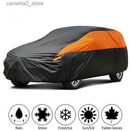 Car Covers Kayme Waterproof Car Covers for All Weather Outdoor Sun UV Rain Dust Snow Protection Fit Sedan SUV Hatchback MPV Waggon Q231012