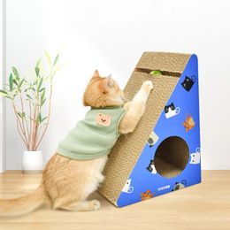 Cat Furniture Scratchers Pet Toy Cat Scratching Board Claw Grinder Corrugated Paper Cat Scratcher Wear-resistant Climbing Cat Scraper Protecting Furnitur 231011