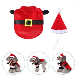 Cat Costumes Hat Pet Funny Dress Cotton Hoodies Christmas Puppy Sweater Polyester Halloween Costume