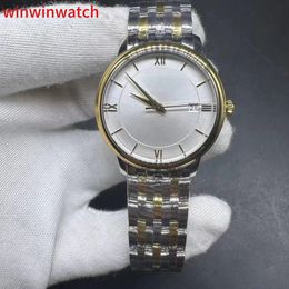 Brand high grade 9015 movement two tone gold case watch