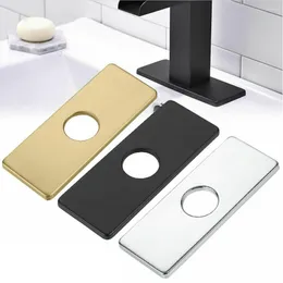 Kitchen Faucets Faucet Deck Plate Cover Tap 162 63 Mm Black/Gold/Silver For Most Single Hole Resist Scratches