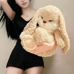 Plush Dolls Anger bunny plushie long ear plush toy Kawaii Bunny Kids Doll for Children Gift 231012