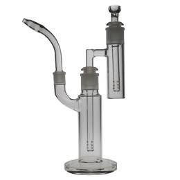 SAML GLASS 35cm Height Glass Bong Diffusion Smoking Water Pipe Added Tall With Ash Catcher Dab Rig Vapour Joint size 18.8mm PG3057(Improved FC-MOD)