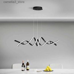 Ceiling Lights Modern Minimalism Led Chandelier For Dining Room Kitchen Living Room Bedroom Ceiling Lamp Black Gold Creative Lighting Fixtures Q231012