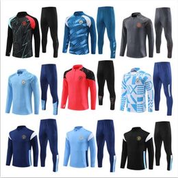 Haaland Man City Soccer Jerseys 23/24 Automotas de Bruyne Mans Cidades Greando Sterling Ferran Mahrez Foden 2023-2024 Treinamento Men Kit Kit Kit Conjuntos de kits