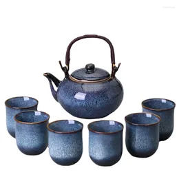 Teaware Sets Set Teapot Change Kung Kettle Modern Water Pot Household Six Bottle Fu Cups Cup Tea One Liang Lifting Kiln Cold Simplicity