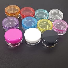 wholesale 5g Sample Cream Jar Mini Cosmetic Bottles Containers Transparent Pot Nail Arts Small Clear Can Tin For Balm