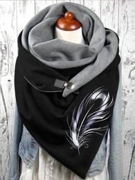 Scarves White Feather Casual Scarf And Shawl for Women 231011