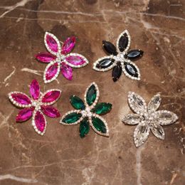 Stud Earrings Fashion Style Rhinestone Flowers For Women Jewelry Gorgeous Girls' Colletion Accessories