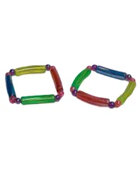 Party Favour 2-12 Metallic Colourful Bracelets E160 Bulk Gift Carnival Trinket Novelty Bead Birthday Favours Toy Prize