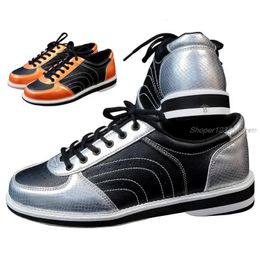 Bowling Bowling Shoes For Women Men Flat Sports Bowling Shoes Breathable Unisex Breathable Leather Sneakers Skidproof Sole 3544 Size 231011