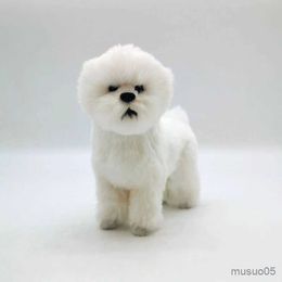 Christmas Toy Supplies Cute Plush Dog Doll Simulation Dog Stuffed Animal Toys Super Realistic Dog Toy For Pet Lovers Luxury Home Decor R231012