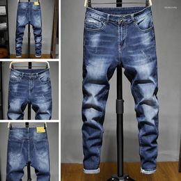 Men's Jeans Fashion Casual Small Straight Slim Trend Spring And Autumn Korean Version