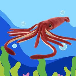 Plush Dolls 75cm Simulation Cuttlefish Toys Giant Squid Stuffed Cute Sea Animal For Kids Christmas Gifts 231012