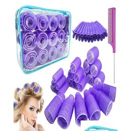 Hair Rollers Hair Rollers 61 Pieces Roller Set Curlers 3 Sizes Big For Long No Heat With Clips Comb 2210136085713 Hair Products Hair C Dhg07