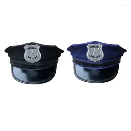 Party Supplies Cosplay Cop Hat For Kids Adults Costume Props Octagonal