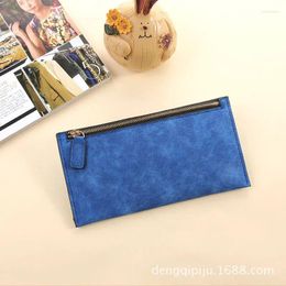 Wallets Women Purse Wallet Vintage Card Phone Storage Bag Long PU Leather Zipper Handbag